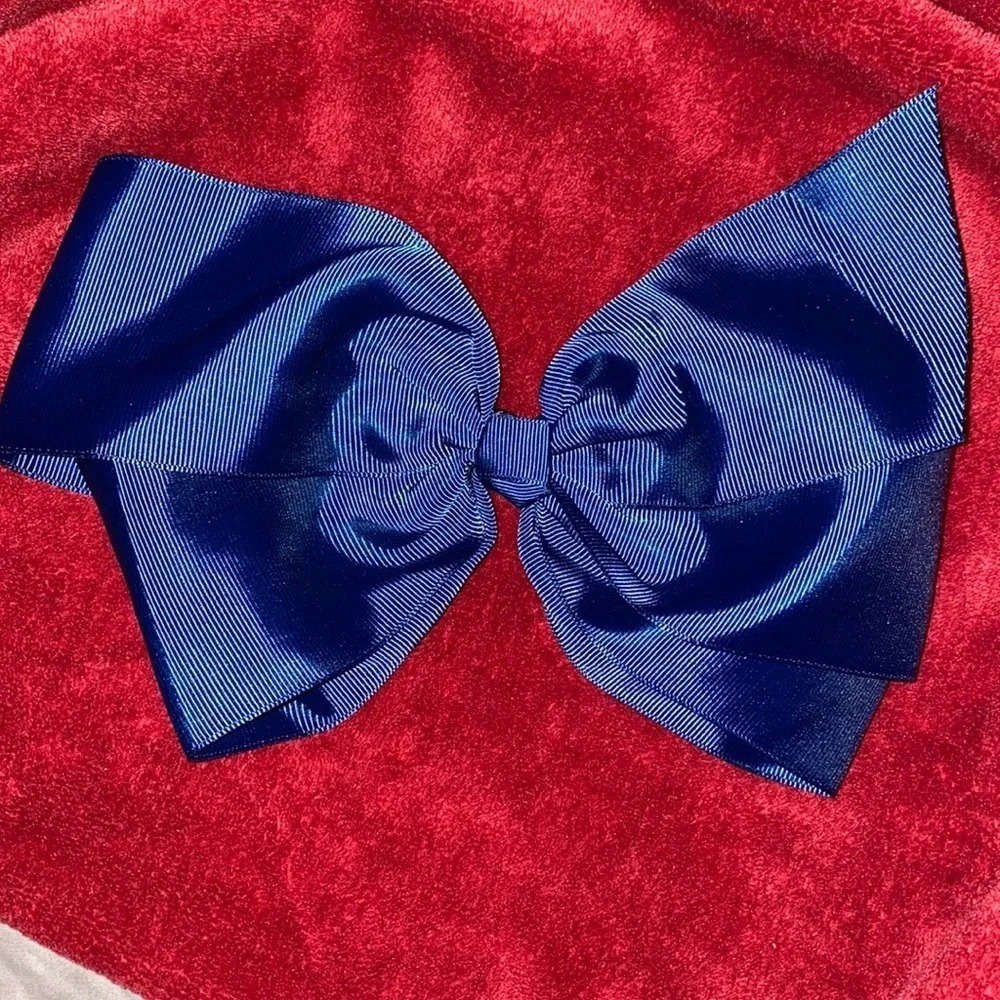 Royal blue  bow hair clip